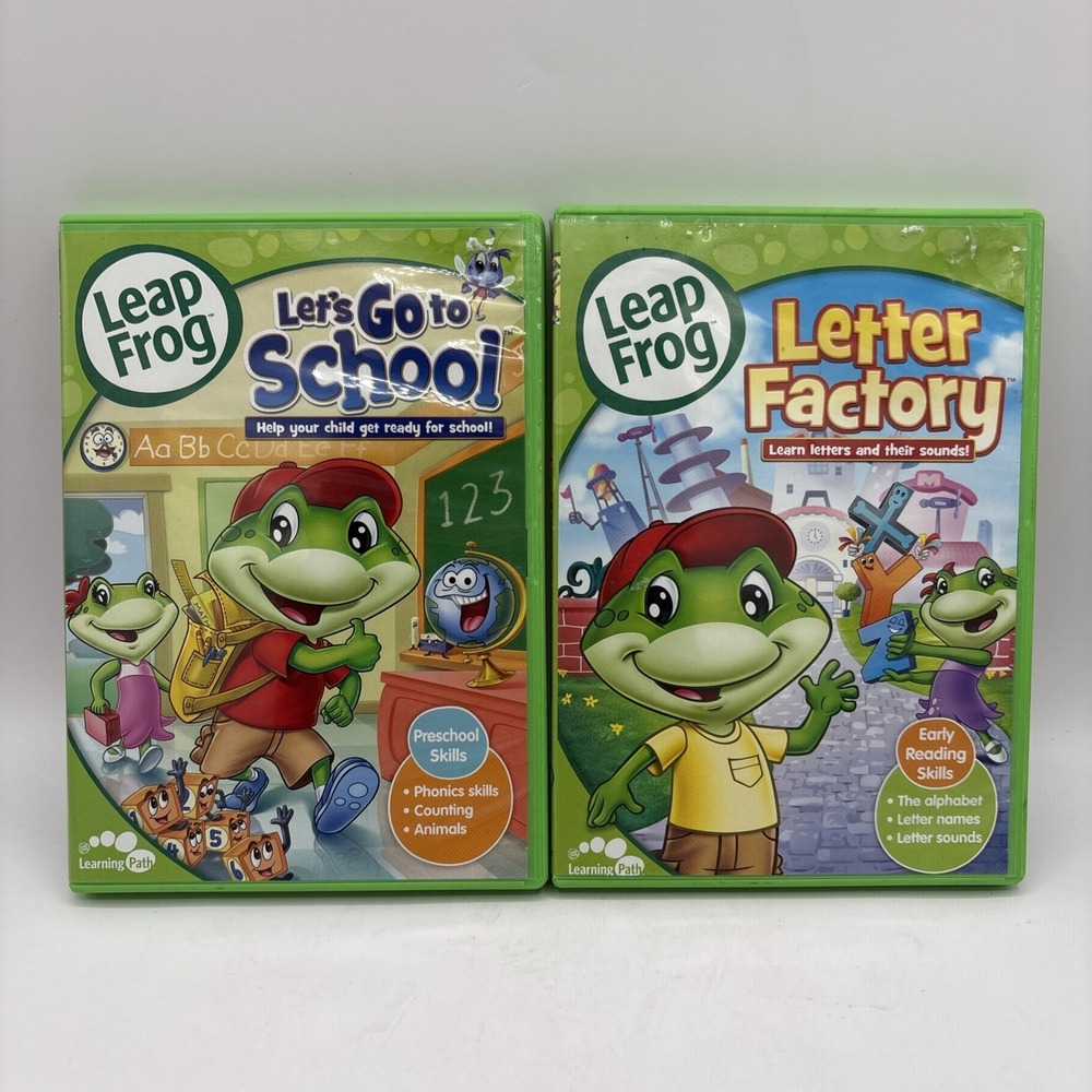 Leap Frog  Bundle: Letter Factory & Let's Go To School‎ - DVD By Ginny Westcott